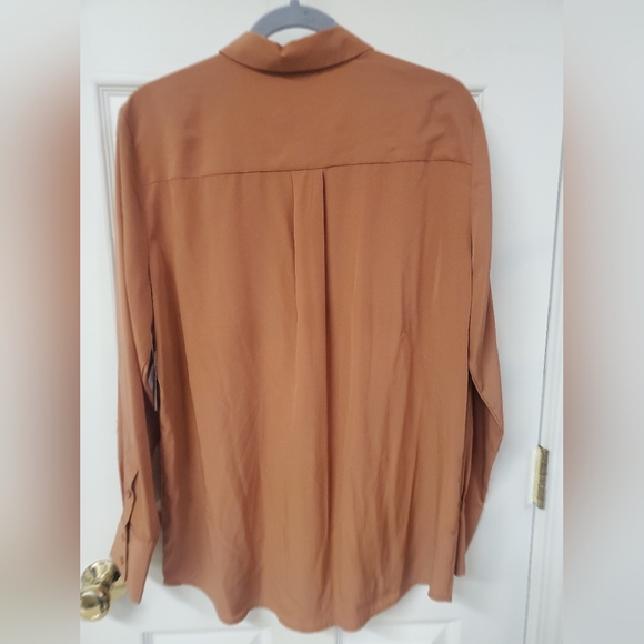 Nine West Drapery Button-Down Top - Picture 8 of 9